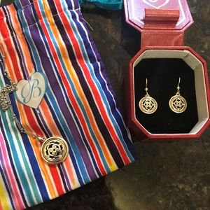 Silver & Gold Brighton Necklace & Earrings